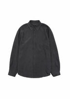 cupro shirt, charcoal - Image 1