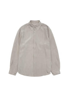 cupro shirt, light grey - Image 1