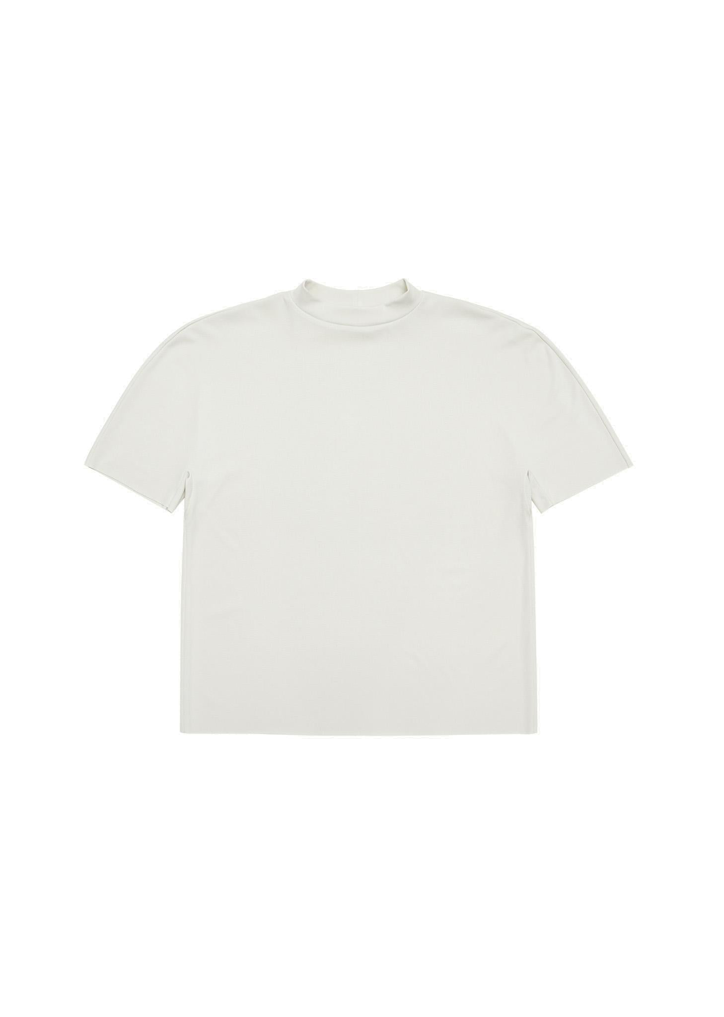 mock neck raglan t-shirt, ivory