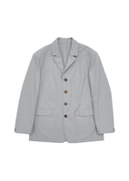 cotton oversized jacket, blue - Image 1