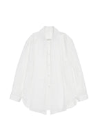 scarf collar shirt, white - Image 1