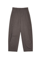men's wool curved pants, brown - Image 1