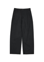 wool wide pants, black - Image 1