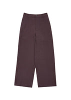 wool wide pants, burgundy - Image 1