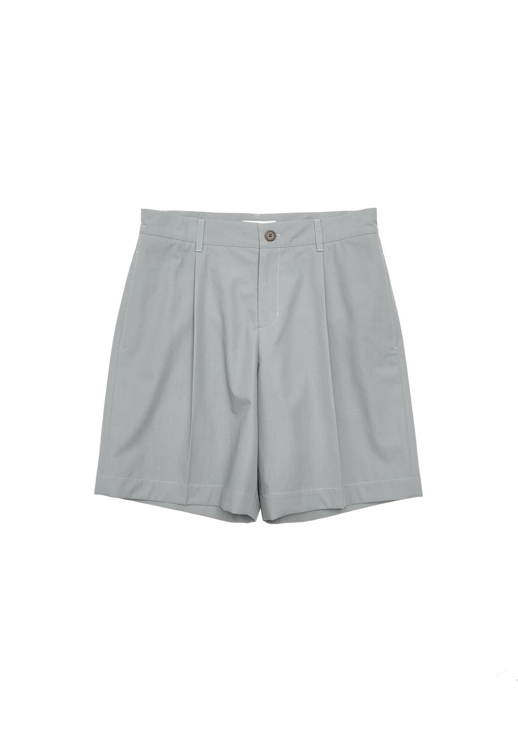 cotton straight shorts, blue
