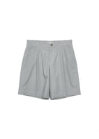 cotton straight shorts, blue - Image 1