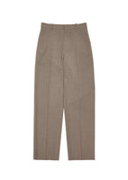 men's wool straight pants, khaki - Image 1