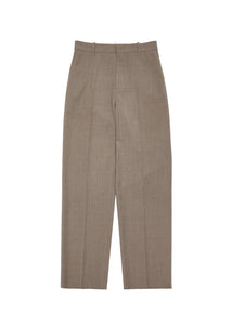 men's wool straight pants, khaki
