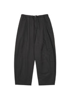 cotton nylon banding pants, black - Image 1