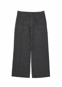 linen flared pants, charcoal