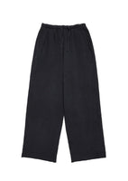 garment dyed banding pants, black - Image 1