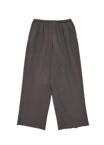 garment dyed banding pants, brown
