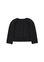 curved silhouette cardigan, black - Image 1