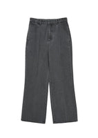 flared denim, grey - Image 1