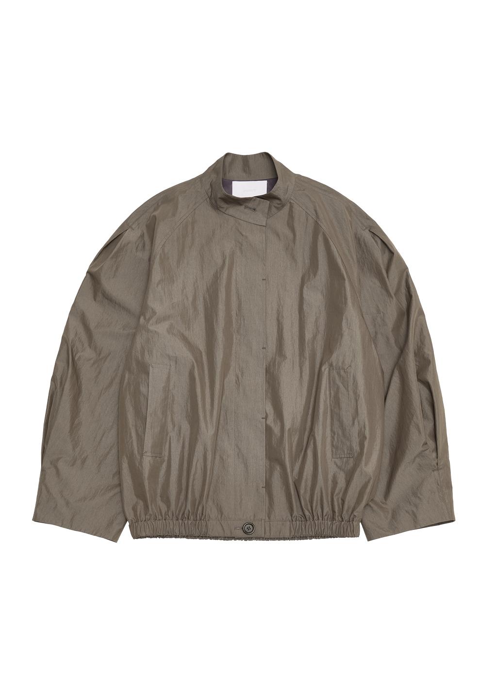 cotton nylon blouson, khaki
