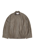 cotton nylon blouson, khaki - Image 1