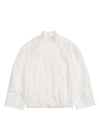 cotton nylon blouson, white - Image 1