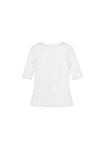 round short sleeve t-shirt, white