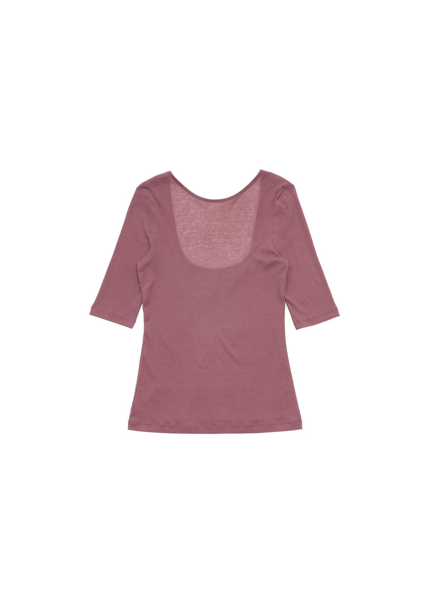 round short sleeve t-shirt, wine