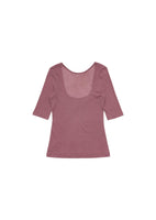 round short sleeve t-shirt, wine - Image 1