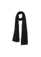 convertible knit poncho scarf, black - Image 1
