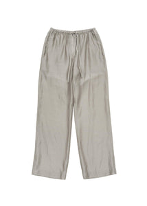 silky banding pants, grey