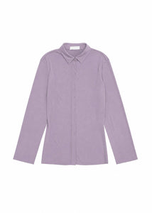 jersey drape shirt, violet