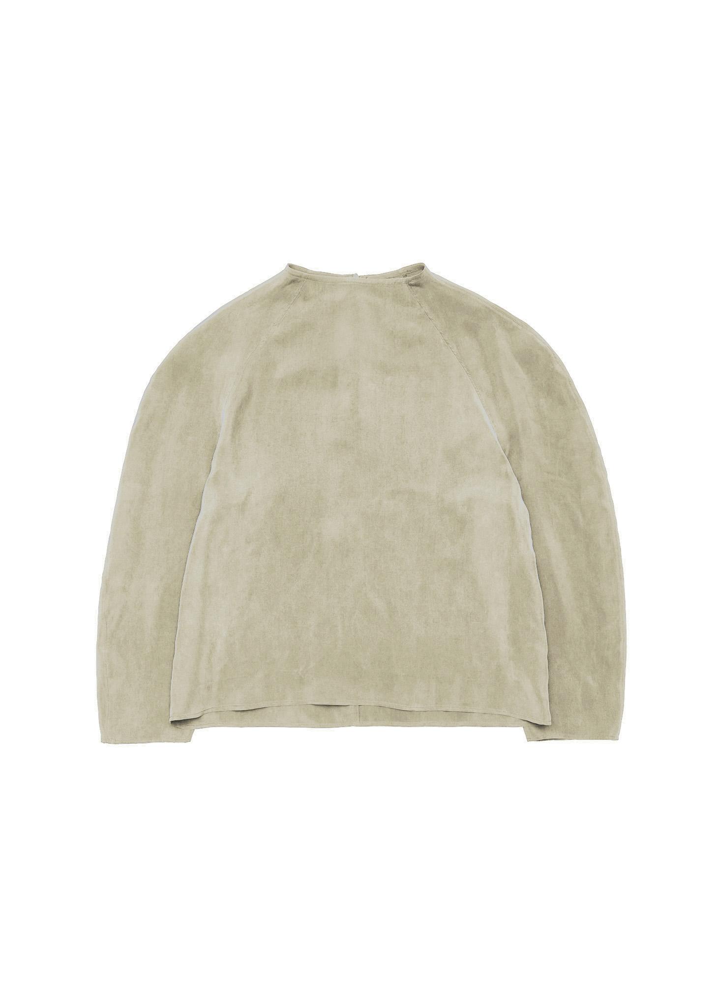 women's raglan cupro top, beige