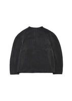women's raglan cupro top, charcoal - Image 1