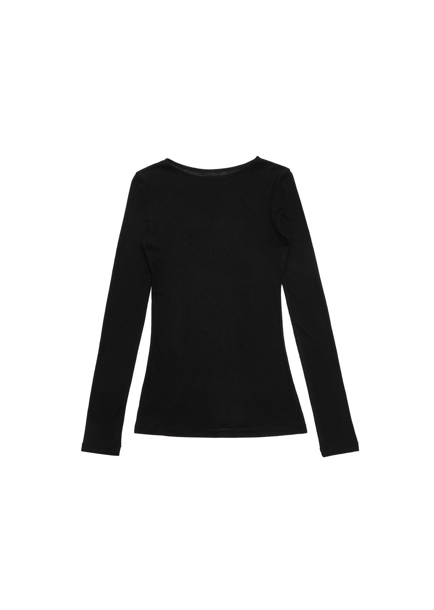 round t-shirt, black