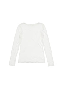 round t-shirt, white