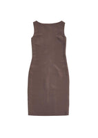 silk drape dress, burgundy - Image 1