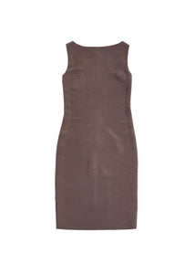 silk drape dress, burgundy