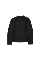 pintuck slim jacket, black - Image 1