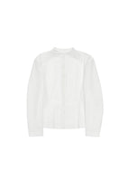 pintuck slim jacket, white - Image 1