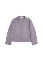 open collar shirt, violet - Image 1