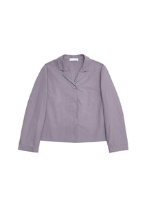 open collar shirt, violet
