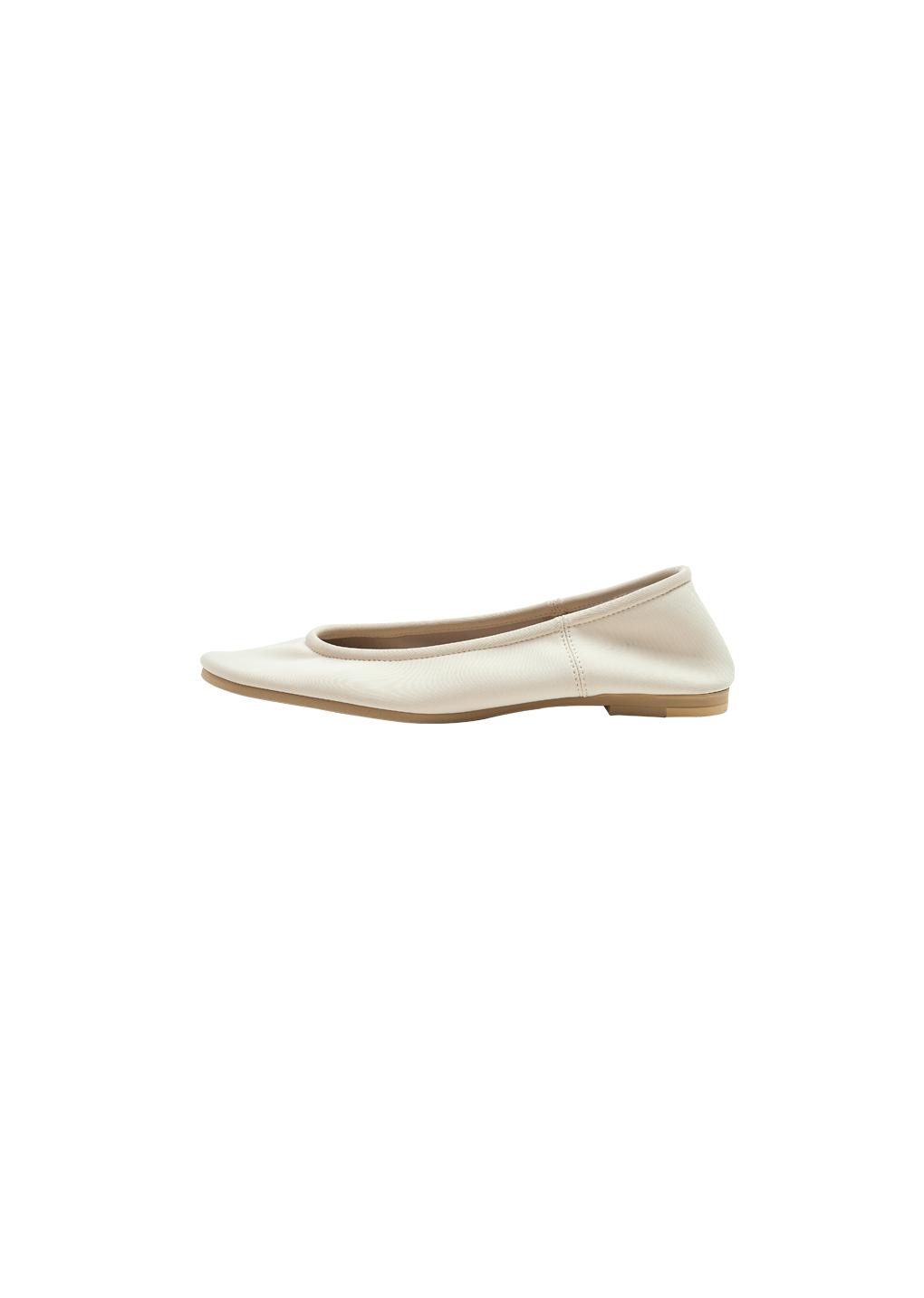 neoprene flats, beige