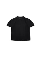 women's pleats raglan top, black - Image 1