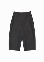 curved capri pants, black - Image 1