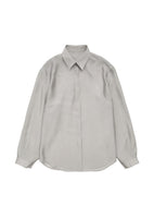 silky oversized shirt, silver - Image 1