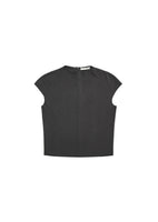 jersey mock neck top, black - Image 1