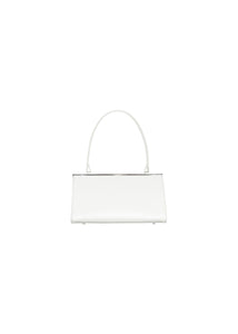 low frame bag, white