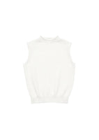 basic cotton vest, white - Image 1