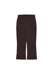 wholegarment knit capri pants, brown