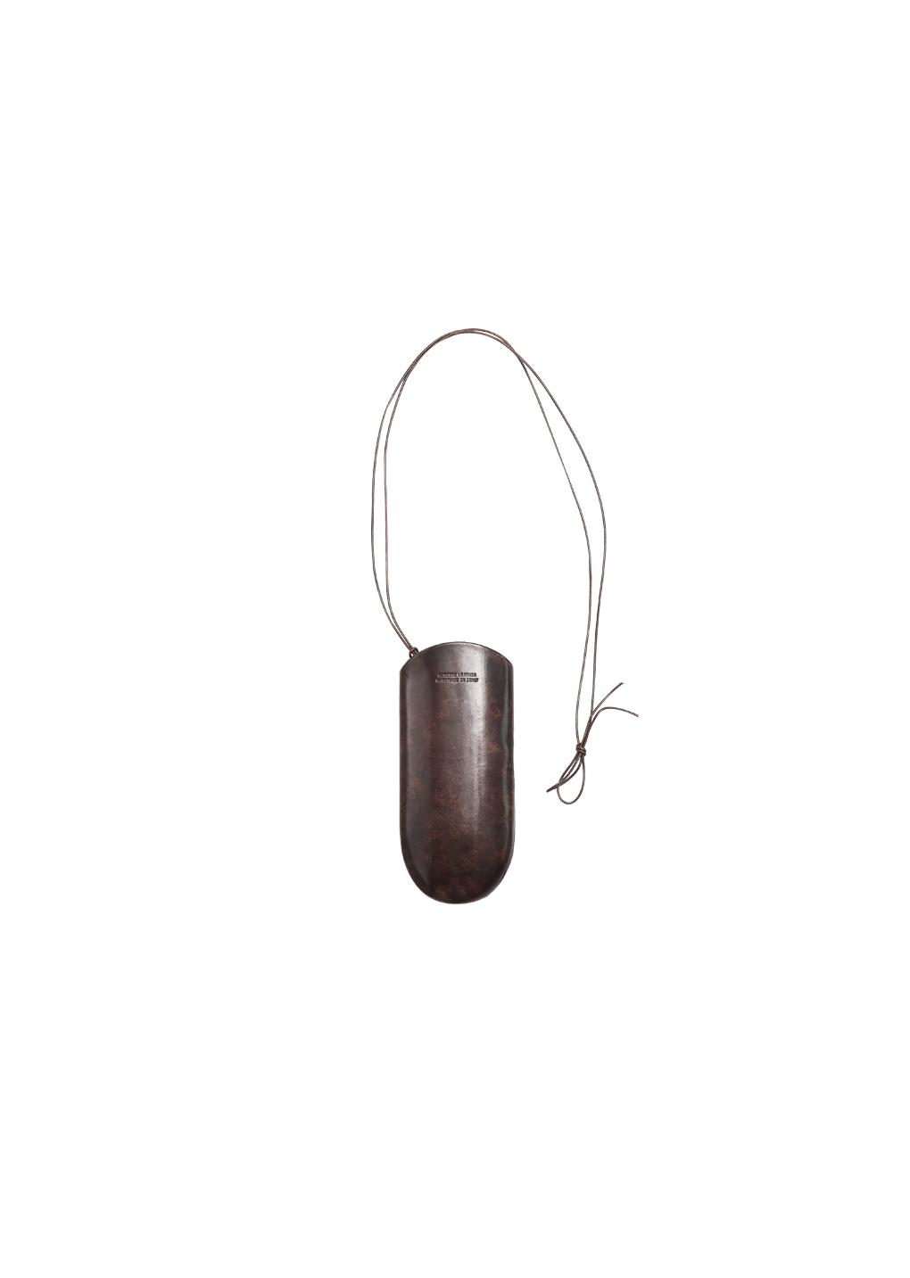 eyeglasses case by peroni firenze, dark brown