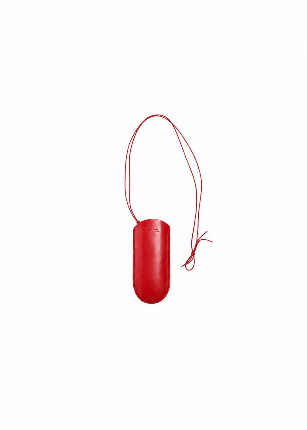 eyeglasses case by peroni firenze, red