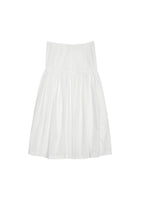shirring culotte pants, white - Image 1