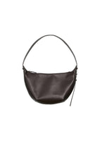 small leather cross body bag, dark brown - Image 1