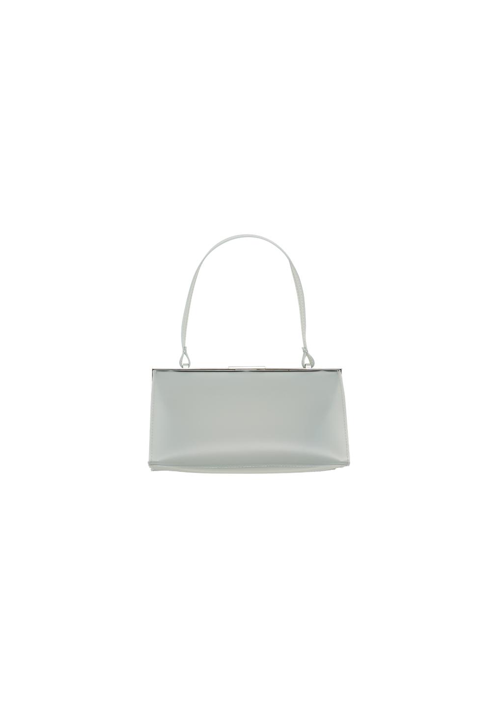 clear low frame bag, grey